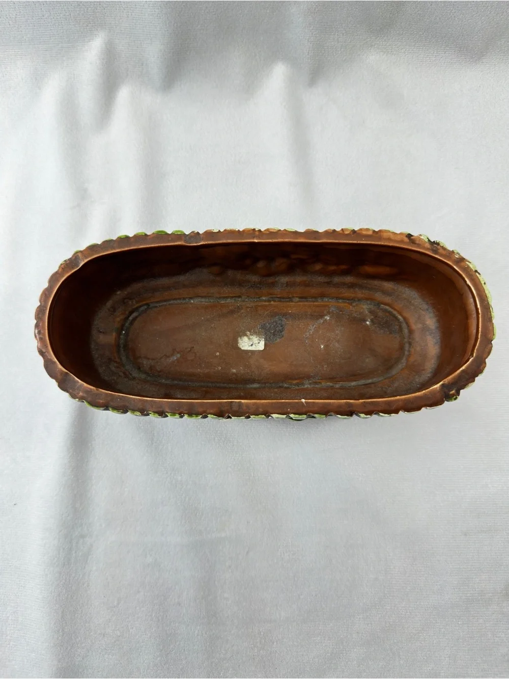 Vintage Replo Planter Oval Ceramic Flower Pot Holder Garden Outdoor Daisy Design